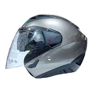 Helm Zeus ZS611 ZS 611 ZS-611 Half Face D SIL ABU NMAX