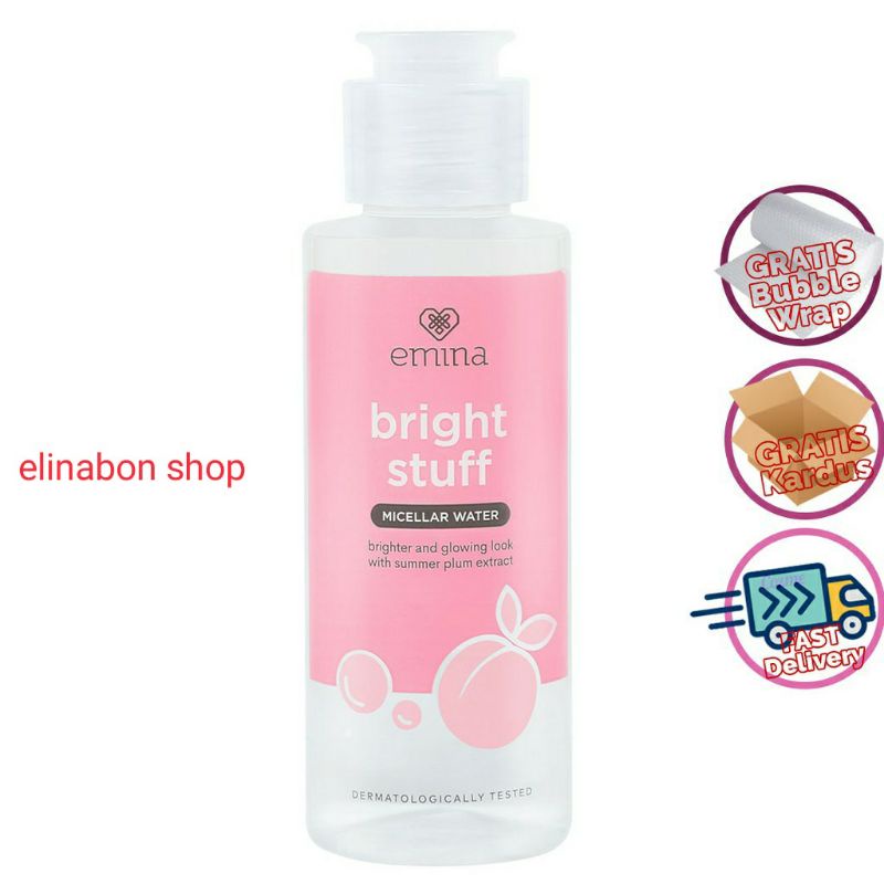 Emina bright stuff micelar water 100ml &amp; 50ml