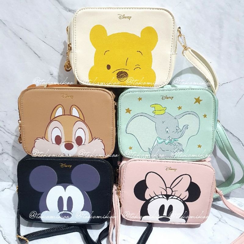 Tas karakter Pooh Minnie Mickey Chip and Dale