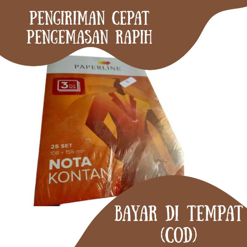 

NOTA KONTAN | PAPERLINE | 3 PLY NCR | 25 SET