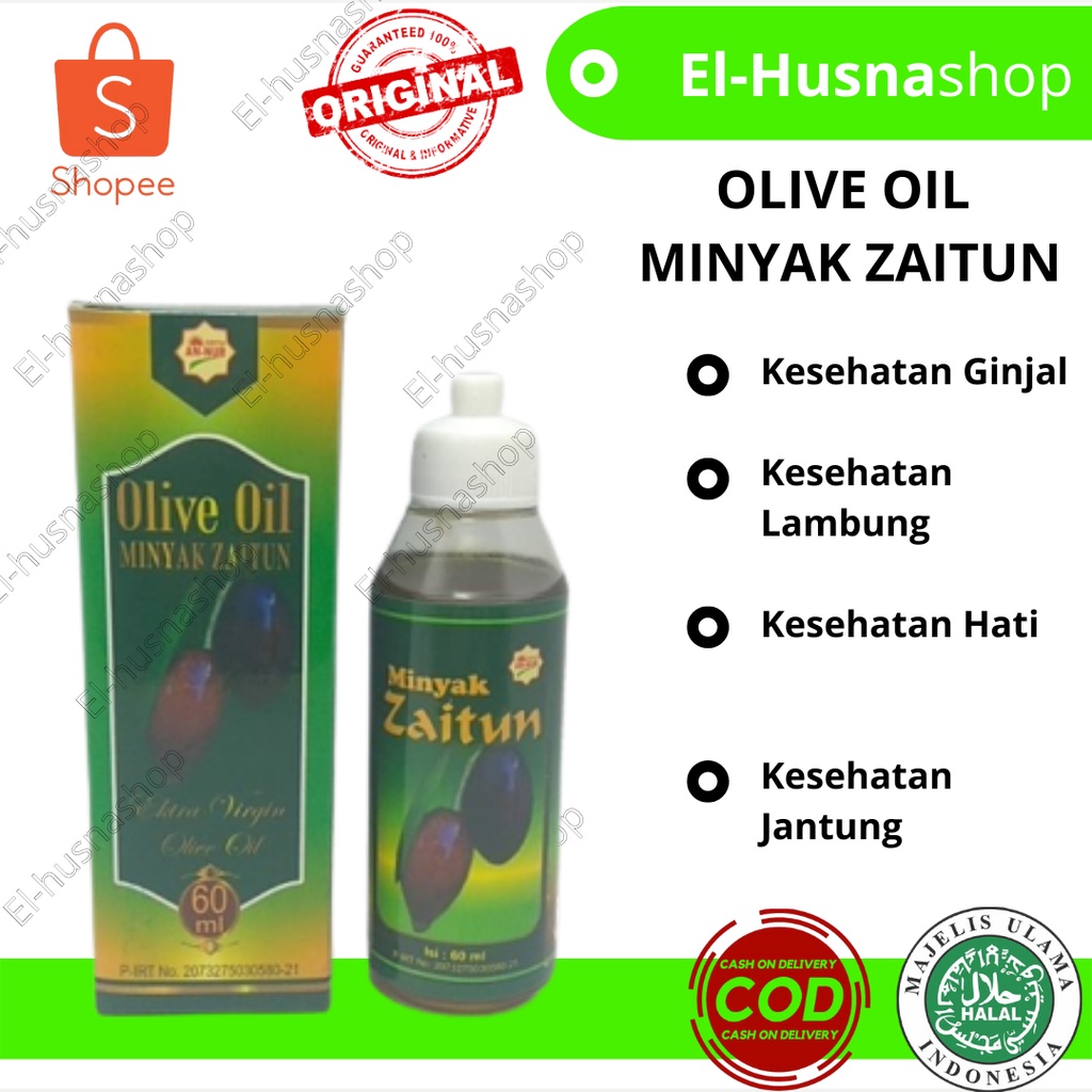 

Olive Oil Extra Virgin Minyak Zaitun 60ml Griya Annur