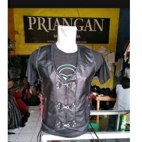 ROMPI KULIT DOMBA GARUT ASLI BIKERS PELINDUNG DADA
