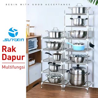  Rak  dapur panci  stainless steel Multifungsi Shopee Indonesia