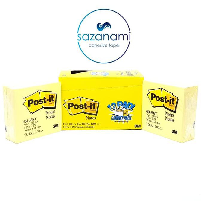 

Dapatkan Post It 654 3M Kertas Memo Stick It 3Pack Original