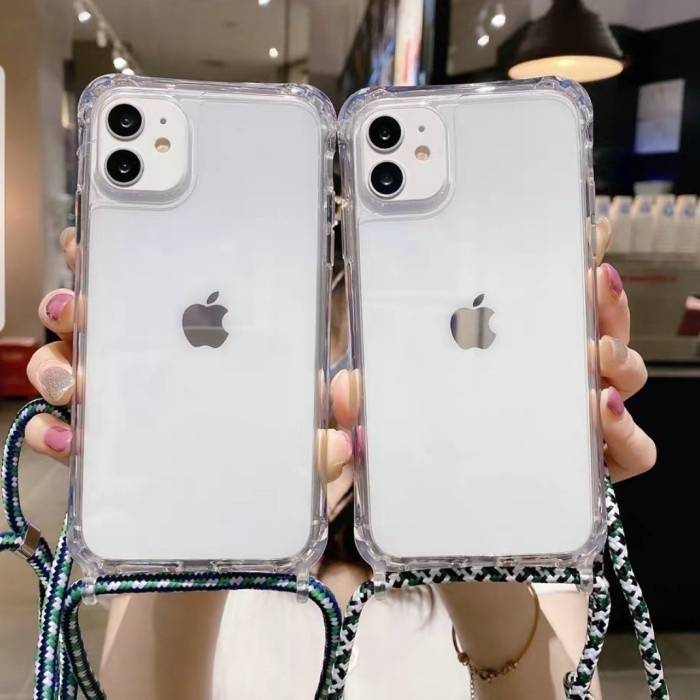 Oppo A16k Soft Case Tali Gantung Selempang 2mm Lanyard