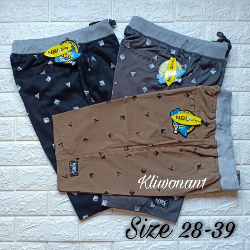 CELANA PENDEK CHINO MOTIF NBL