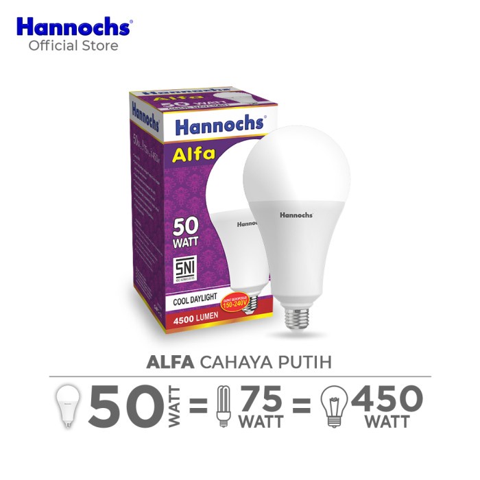Hannochs - Lampu LED Alfa - 50 watt - cahaya Putih