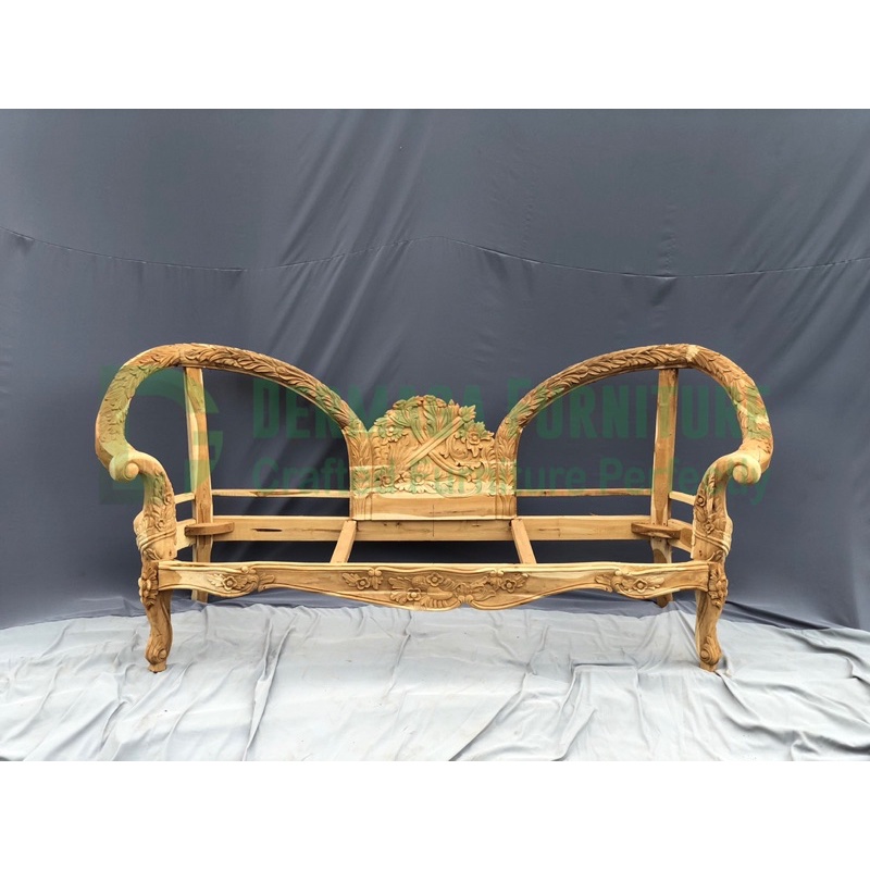 SOFA TAMU KUPU ANACONDA KAYU JATI  SOFA KURSI PELAMINAN DEKORASI TERAS RUMAH MAKAN CAFE VILA HOTEL D