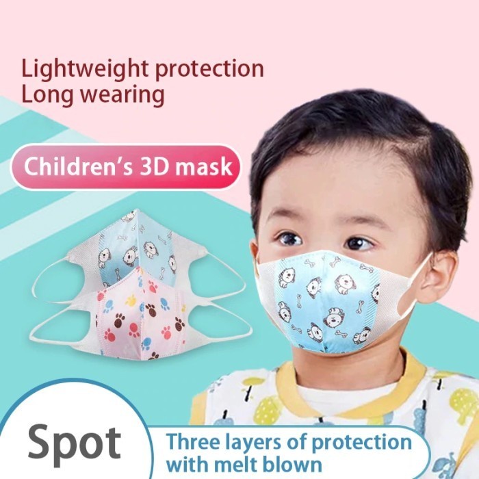 masker duckbill anak 3D 3ply 3 Ply Duck Bill Earloop Kids isi 50 Pcs