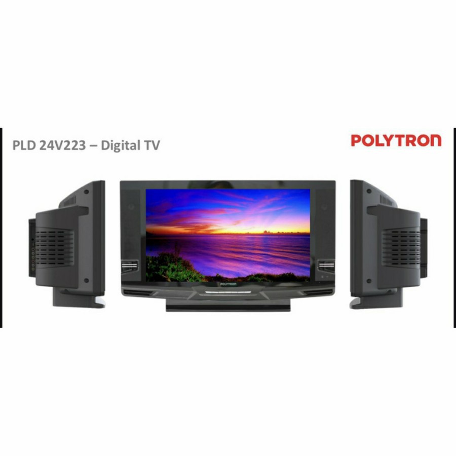 TV DIGITAL Tabung POLYTRON 24V223 24 Inch SPEAKER SUPER BASS