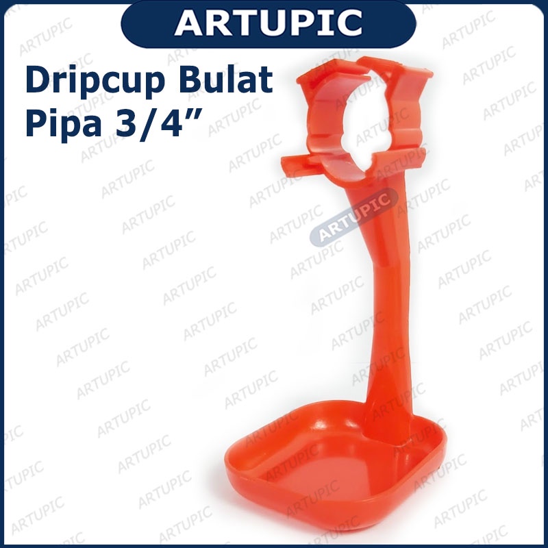 Dripcup Bulat Mangkok Mangkuk Nipple Ayam Puyuh Bebek Pipa Bulat 3per4 Inch