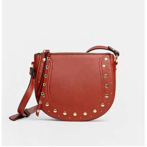 PGBAGS-Tas Wanita Stradavarius Oval Studd Sling Bag IMPORT/PREMIUM#100616