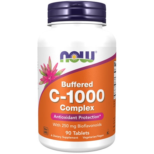 NOW FOODS Buffered Vitamin C Complex 1000 mg Complex 90 tablet Bioflavonoids C1000 Vit C 1000 C-1000