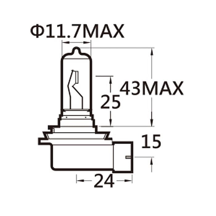 MICHIBA H7 HALOGEN BOHLAM MOBIL XENON KUNING