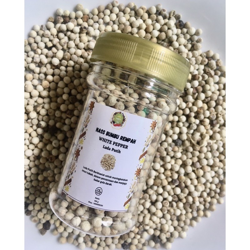 

Lada putih / White Pepper pilihan Nass Bumbu Rempah