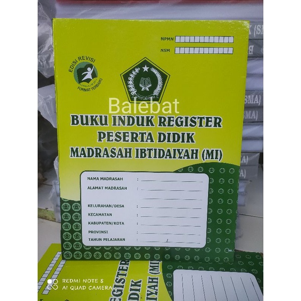 

Buku Induk Register MI terbaru Isi 50 siswa K13
