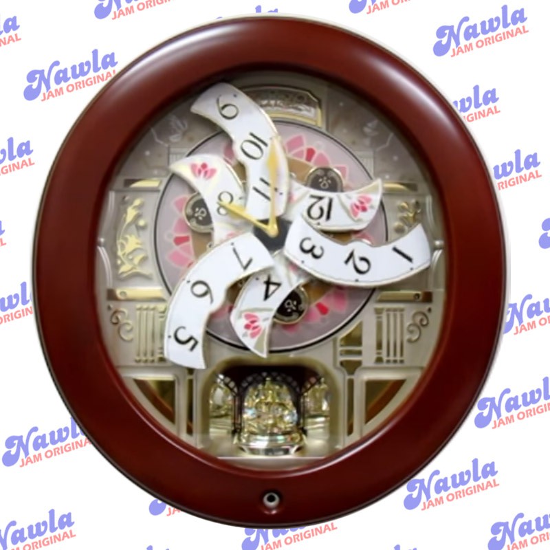 Seiko Wall Clock QXM360B 18 Melodies in Motion | Jam Dinding QXM360