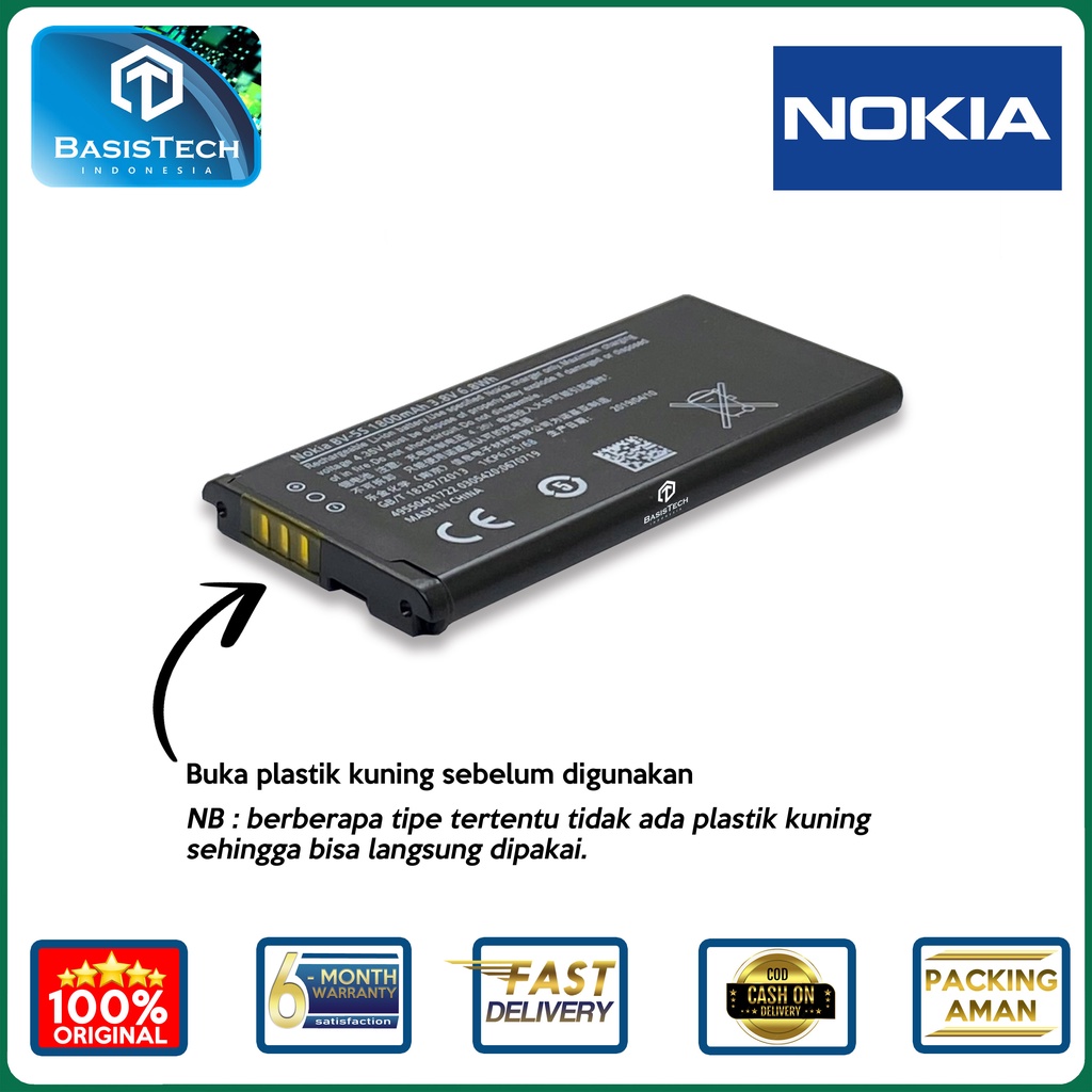 BATERAI NOKIA X2 - X2D - X2DS - RM-1013 - BV-5S - ORI