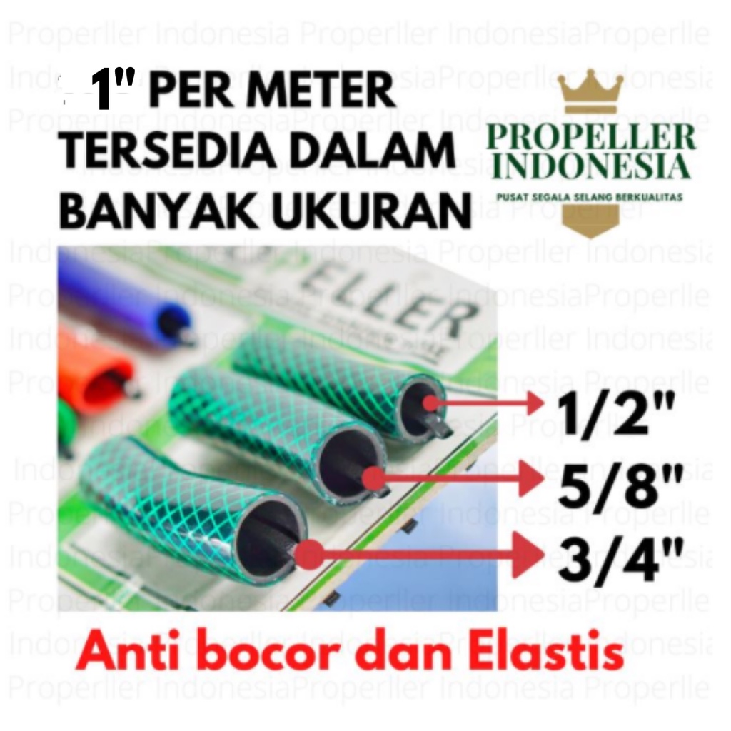 Selang Air PERMETER 1&quot; Benang Hijau/Selang Air Taman/Selang Air Tanaman/Selang Air Elastis