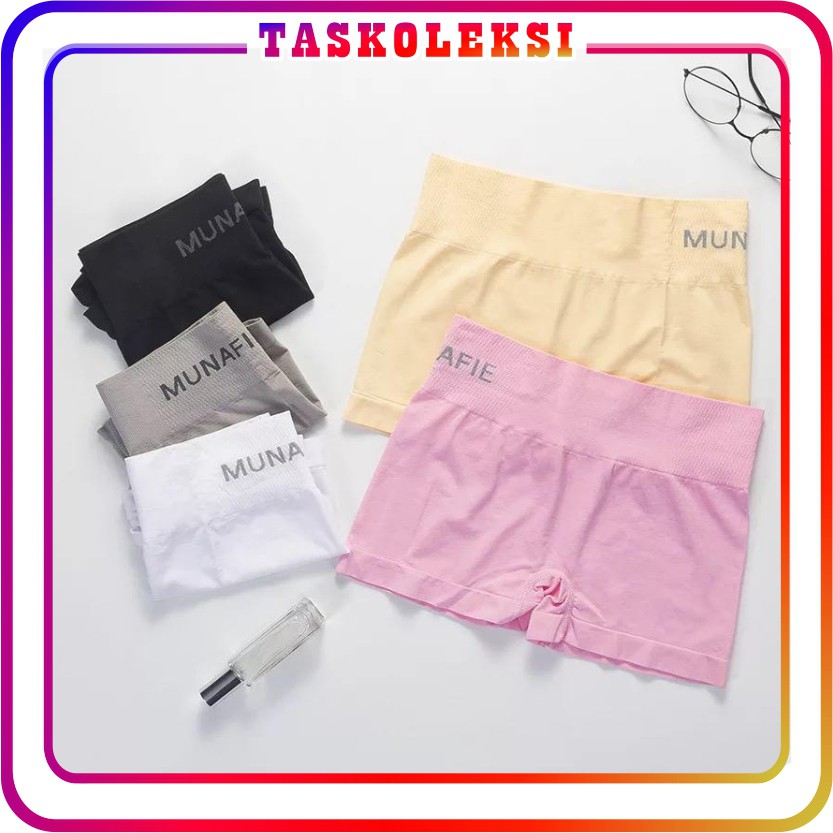 ☛TK☚ B023 Munafie Korset Celana Pakaian Dalam CD Petak Boxer Pinggang Hot Pants Underwear Wanita CoD