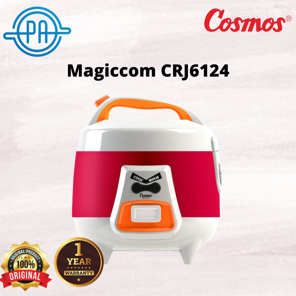 COSMOS Rice Cooker Harmond 0.6 Liter - CRJ 6123 / MAGICCOM CRJ6124