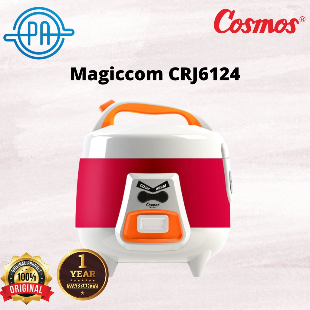 COSMOS Rice Cooker Harmond 0.6 Liter - CRJ 6123 / MAGICCOM CRJ6124