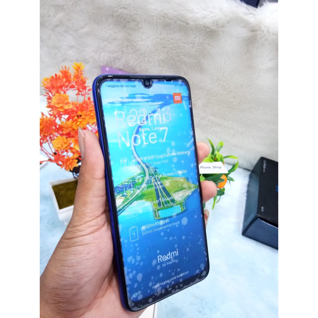 XIAOMI REDMI NOTE 7 3/32GB DUAL SIM SECOND ORIGINAL 1000% | Shopee