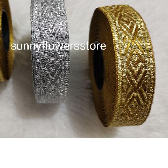 PITA GAMIS RENDA BORDIR GOLD SILVER