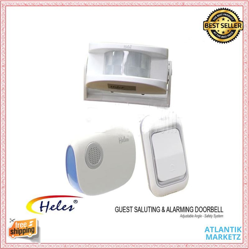 Bell Alarm Sensor Heles D026 / D-026 Speaker dan Sensor Terpisah