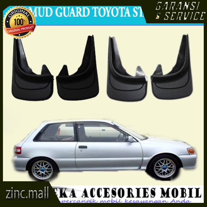 Mud Guard/Mud Flaps/Tahanan/Kepet Lumpur Toyota Starlet