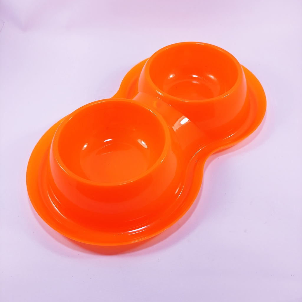 AKSESORIS KUCING MURAH TEMPAT MAKAN KUCING ANTI SEMUT DOUBLE PLATE AKSESORIS KUCING