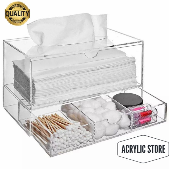 

Promo acrylic drawer cosmetic/box kosmetik