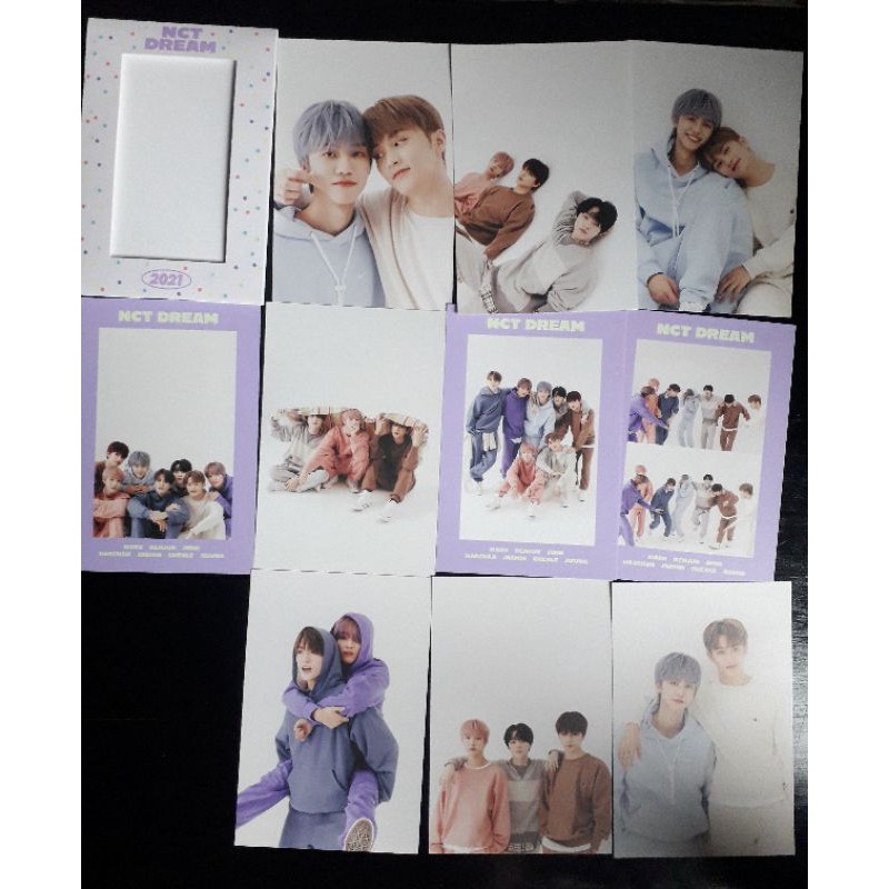 sg21 nct dream a4 postcard + frame a4 poster sticker set jisung chenle set 2021 season's greetings