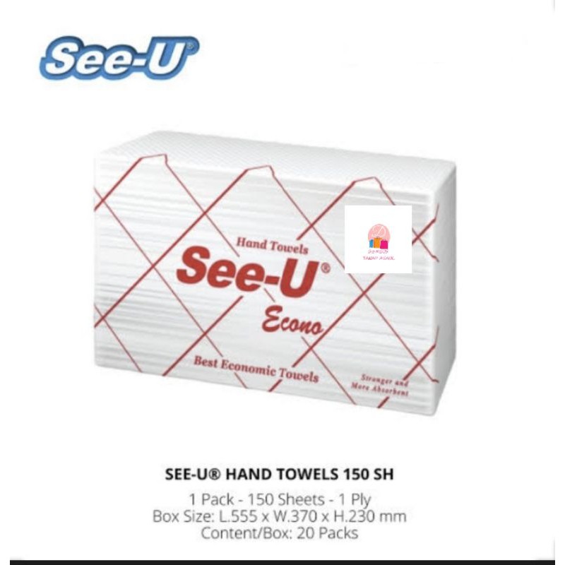 Tisu tissue Hand Towels See-U Econo 150 Sheet