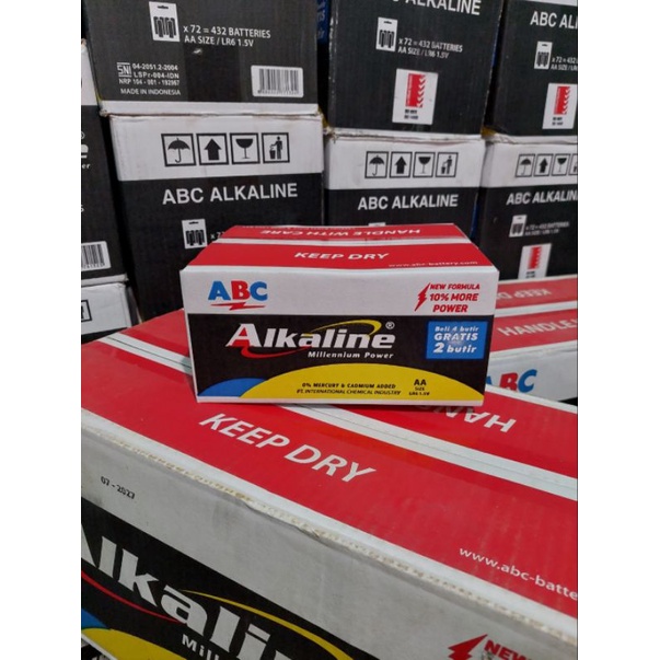 Alkaline AA isi 6 kemasan box isi 12 hanger