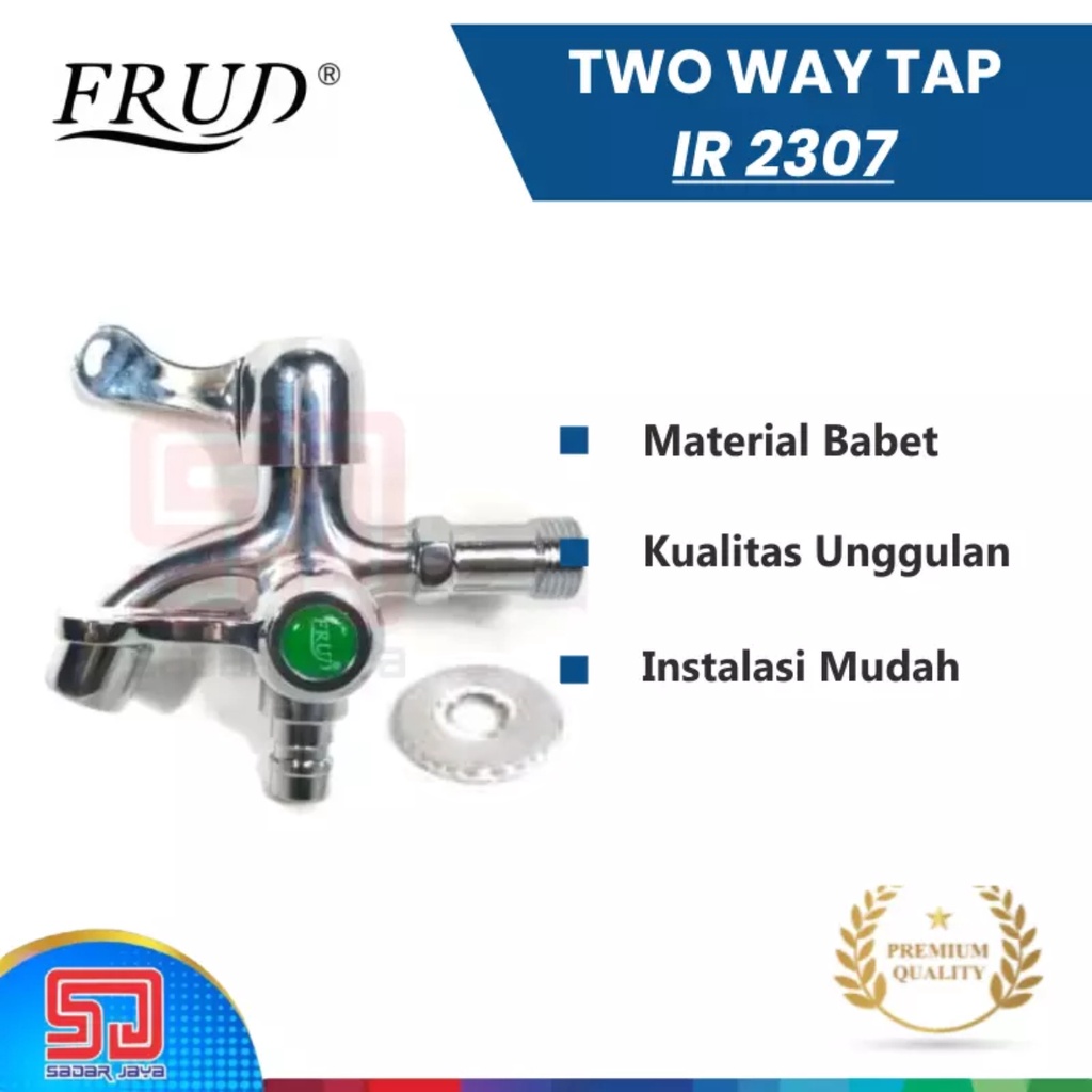 Frud IR2307 Kran Cabang Shower Keran Bathub Tembok 1/2&quot;