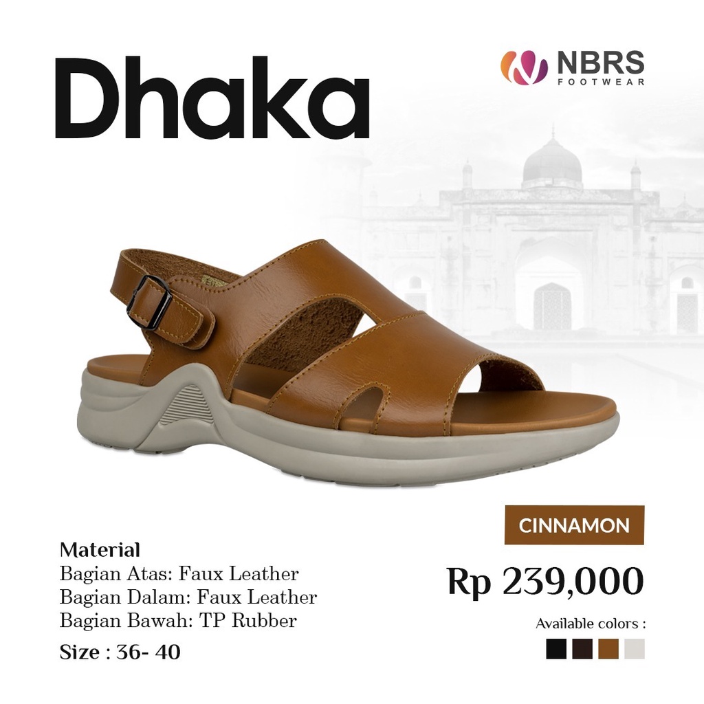 Nibras Footwear Dhaka Casual dan Simple yang Nyaman Dipakai Bahan Faux Leather by NBRS