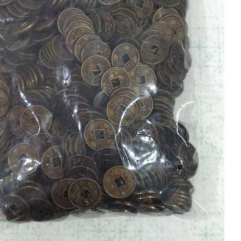 ➳ Koin Cina Plastik Emas Bakar Bungkus Besar ♩