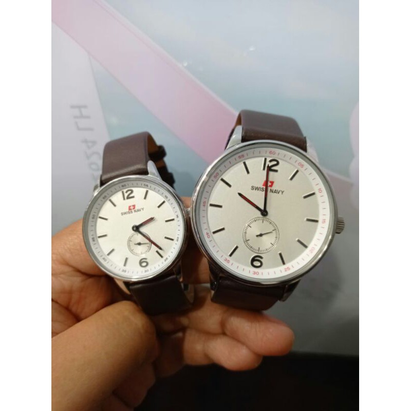 JAM TANGAN COUPLE SWISS NAVY 8305 ORIGINAL GARANSI 1 TAHUN