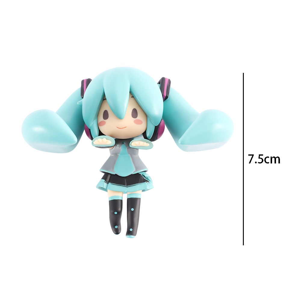 QUINTON Q version Action Figurine Toy Gift Anime Figure Hatsune Miku Miku Miniatures Collection Model Cute Statue Home Ornaments Figure Toys