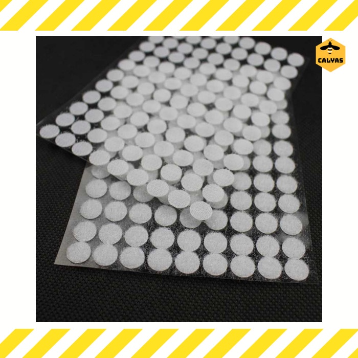 

Tape Lakban Dots Velcro Hook & Loop Magic Sticker 450 Pairs 10mm