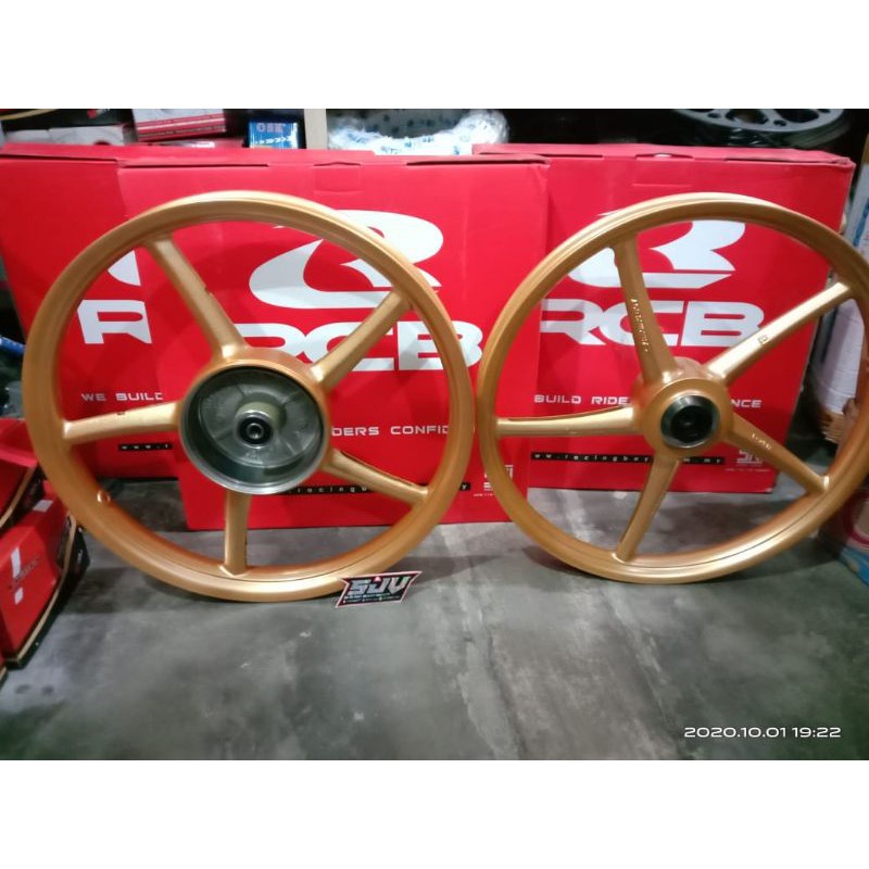 VELG RCB ORIGINAL SET DEPAN BELAKANG PALANG 5 TERMURAH PNP YAMAHA BEBEK