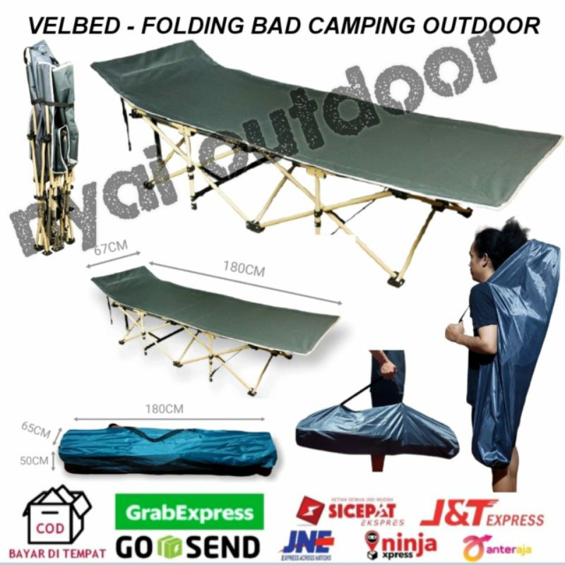 velbed tempat tidur lipat camping