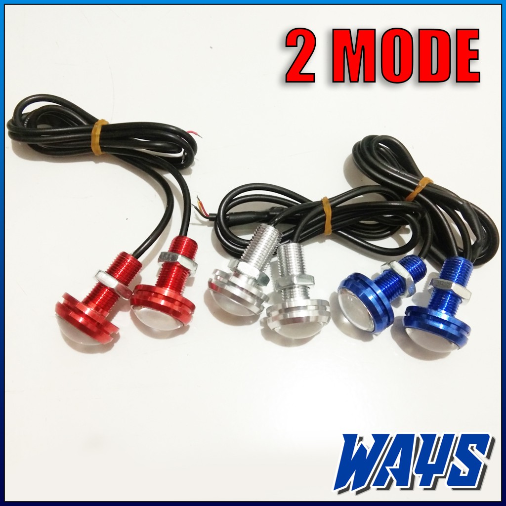 L174 2 MODE Lampu Mata Elang LED Standby Kedip Variasi Motor Beat Mio