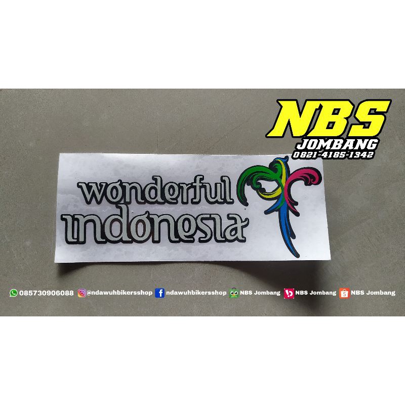 

Stiker Cutting Wonderful Indonesia