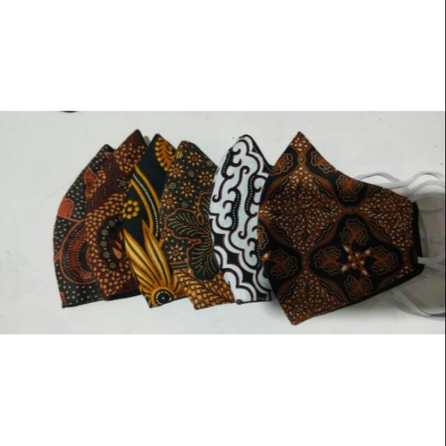 Masker batik cantik random isi 6