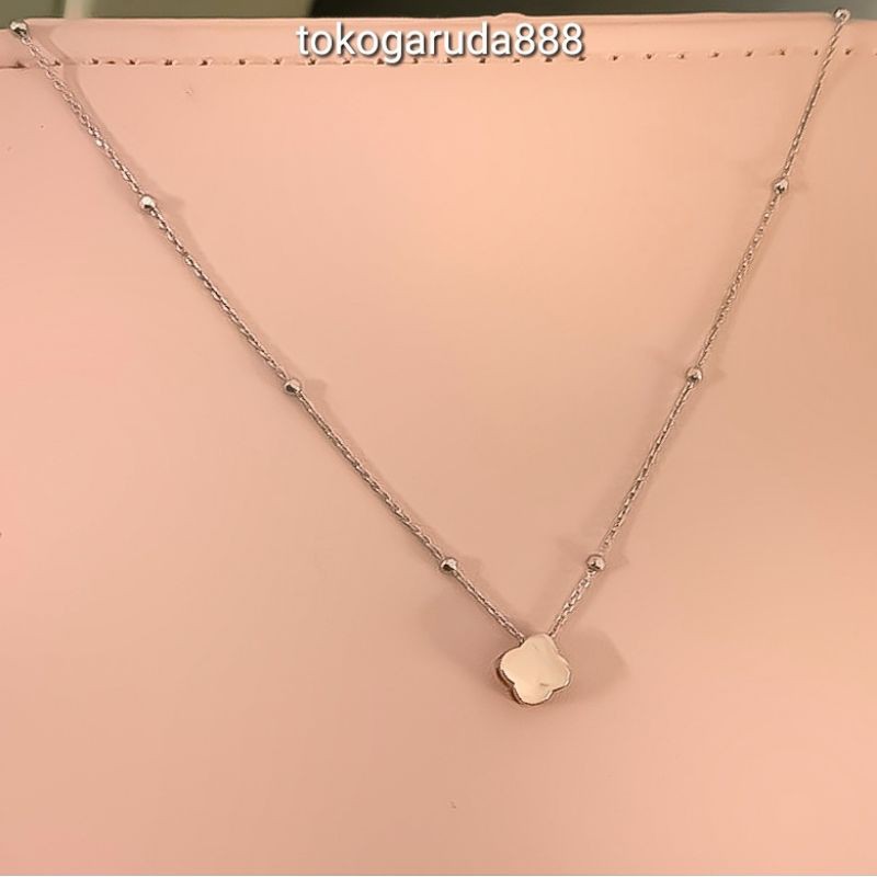 restock Kalung liontin anak dan dewasa emas asli kadar 750 75% 17k jedar bintang bunga clover bulat terlaris korea