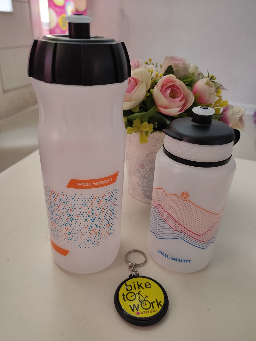 Botol Minum Sepeda Polygon Hexagon Body Fuel - Isi 1000 Ml