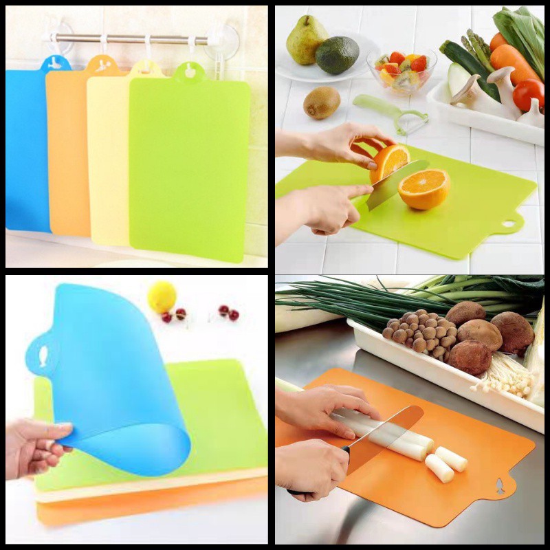 Talenan Plastik Lentur Alas Potong Telenan Chopping Cutting Board Talenan Dapur Lentur Fleksibel TERMURAH COD