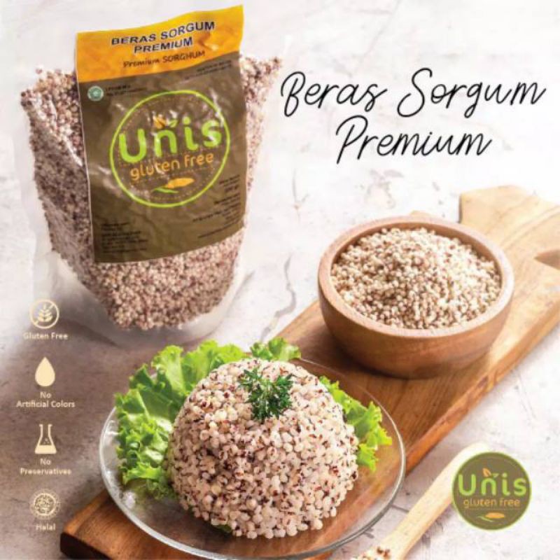 Beras Sorgum Premium UNIS 500g | Beras Gluten Free